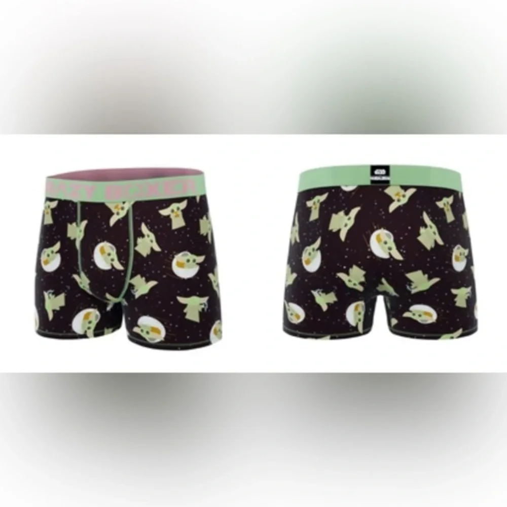 CRAZYBOXER The Mandalorian Baby Yoda‎ Face men’s Boxer Briefs 2pk size large new